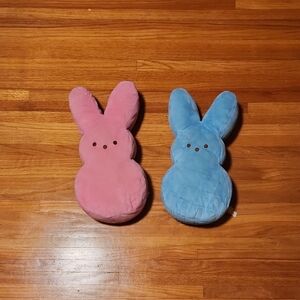 Pink and Blue Bunny Plush Set